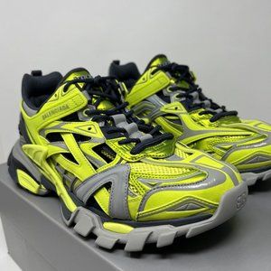 Balenciaga Track.2 Open Men's Sneakers Size 41 EU / 8 US Metallic Green Grey